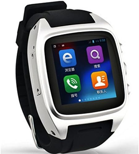 Firely? 3G Android 4.4 Wifi Smart Watch Phone X01 Bluetooth SmartWatch GPS 5.0MP Support SIM Card Camera Waterproof For Android Sliver