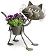 Large Glamour Cat - Cat indoor or outdoors (garden) d&eacute;cor plant stands. Holds 6" grower pot - 19" inches tall