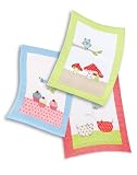 Produkt-Bild: 3er Set!!! Geschirrhandtuch, Geschirrtuch, K&uuml;chentuch / Dessin: "Patchwork" / Gr&ouml;&szlig;e: ca. 50 x 70 cm / Material: Halbleinen - Kette = Baumwolle, Schuss = Leinen