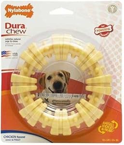 Nylabone Dura Chew Plus Textured Ring Dog Chew Toy, Large