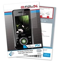 atFoliX FX-Clear Displayschutzfolie für Sony-Ericsson S500i / S500-i - Displayschutz kristallklar! Höchste Qualität - Made in Germany!
