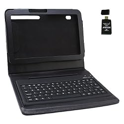 Waterproof Leather Case (Black) with Bluetooth Keyboard for 10.1" Motorola Xoom Tablet (Not for Wifi-only Version)plus Agptek USB 2.0 All-in-one Card Reader