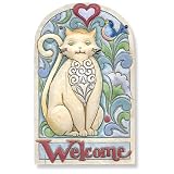 Jim Shore CAT Garden Plaque