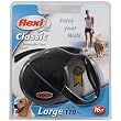 Flexi Classic 2 Black Retractable 16' Leash Med Dogs