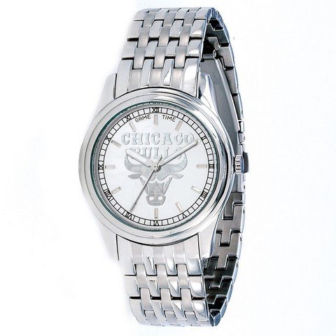 Chicago Bulls Mens Stainless Steel Dress Watch