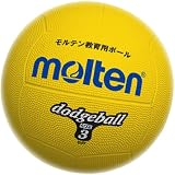 molten(モルテン) ゴムドッジボール3号球 YEL(黄) D3Y