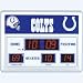 Indianapolis Colts NFL Scoreboard Clock & Thermometer (14x19)
