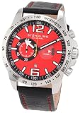Stuhrling Original Men's 210B.331540 Sportsman Concorso Laureate Swiss Quartz Chronograph Date Red Watch