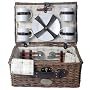 Picnic and Beyond The Sunrise Collection-B Red Willow Picnic Basket For 4