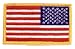 REVERSE BACKWARDS USA American Flag Uniform Shirt Shoulder Jacket Patch, Gold Border (2 Patches Included !, Pair !)