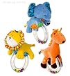 Brainy Baby Shake and Play Zoo Rattles