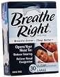 Breathe Right Nasal Strips, Large, Clear, 30-Count Boxes (Pack of 2)