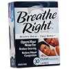 Breathe Right Nasal Strips, Large, Clear, 30-Count Boxes (Pack of 2)