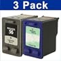 Remanufactured HP 56 & 57 2 Black & 1 Color Ink Cartridges -Pack of 3 -OfficeJet 6612, 5510, 4215, 4110, Desk jet? Brand
