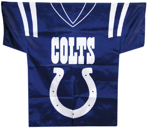NFL Indianapolis Colts Jersey Banner (34-by-30-Inch/2-Sided)