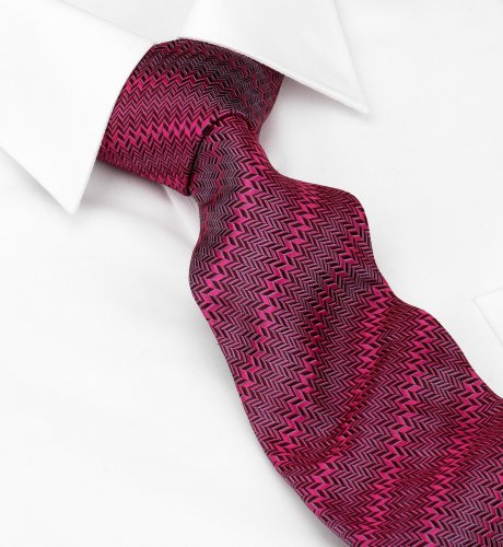 Autograph Pure Silk Geometric Patterned Tie by Timothy Everest