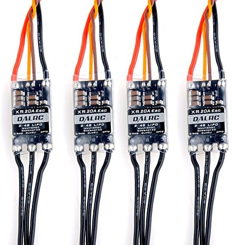 Crazepony 4pcs DALRC XR20A BLHeli ESC Damped Mode 2-4S Oneshot125 Oneshot42 for FPV Multicopter Quadcopter