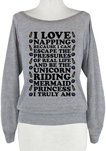 HUMAN I Love Napping Athletic Grey Medium T-Shirt