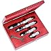 Starrett S824MAZ Fixed Range Vernier Inside Micrometers Set, 50-150mm Range, 0.01mm Graduation, +/-0.002" Accuracy (4 Piece Set)