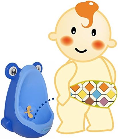 Conforzy, Froggy Training Urinal for Boys with Fun Aiming Target (Blue)