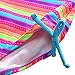 Attraco Big Girls Rainbow Stripe Splice One Piece Swimsuit Swimwear