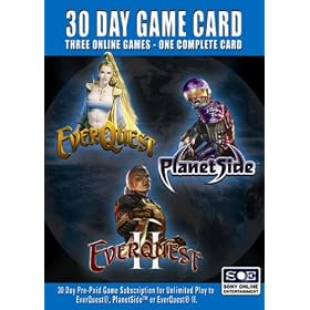 30 Day Game Time Card Game Card (Everquest II, Planetside, Everquest Game Card) by Sony Online Entertainment