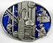 Communication Worker (Occupation) Enamel Pewter Buckle