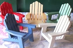 Adirondack Placecard Chair - White
