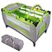 Baby bed travel cot furniture cribs portable child bed with toys entryway 0-36 months green