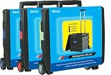 BAZIC Folding Cart on Wheels with Lid Cover, 16 x 18 x 15 Inch