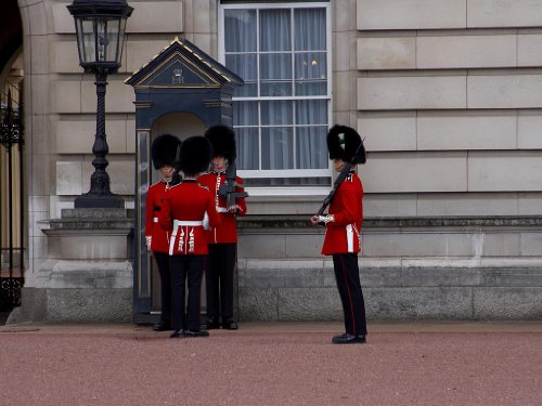 Photo Image Sheet of 21 Stickers Guards At Buckingham Palace