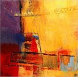 Abstract Day Art Poster Print by Bea Danckaert, 12x12