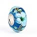 HYBEADS 4pcs Lampwork Murano beads charm fit for Snake Chain bracelet And European Bracelet