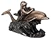 YTC Bronze Metal Colored Ocean Mermaid Riding Dolphin Figurine Display