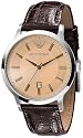 Emporio Armani Men's Stainless Steel and Brown Leather Watch #AR2428