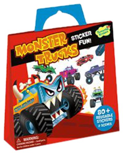 Peaceable Kingdom Monster Truck Reusable Sticker Tote Peaceable Kingdom Monster Truck Reusable Sticker Tote