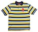 US Polo Assn Big Boys S/S Navy & Yellow Stripped Polo (10/12)
