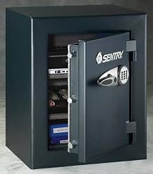 SentrySafe TC8331 3.8-Cubic Feet Security Electronic Keypad Fire Safe Weighing 218-Pound, Black
