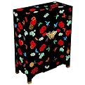 Asian Butterfly Cabinet - Black