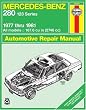 Mercedes-Benz Automotive Repair Manual, Model 280 (123 Series), 1977-1981