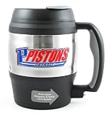 NBA Detroit Pistons 52-Ounce Stainless Steel Macho Travel Mug with Bottle Opener