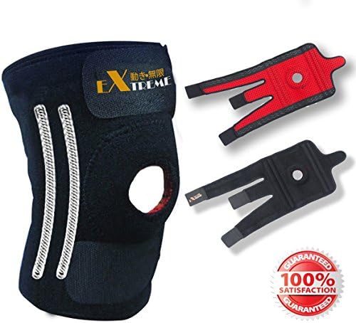Knee Brace By Motion Infiniti for Acl, Meniscus Tear and Arthritis. Best Open Patella Knee Stabilizer and Knee Support That You Will Love - Comes with Large Size for Men and Women!