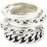 LOIS HILL Classics 5 Stack Link Band Ring