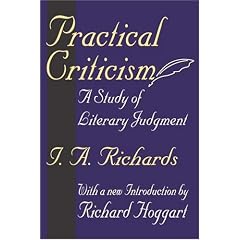 Practical Criticism: A Study of Literary Judgment