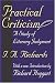 Book Practical Criticism: A Study of Literary Judgment