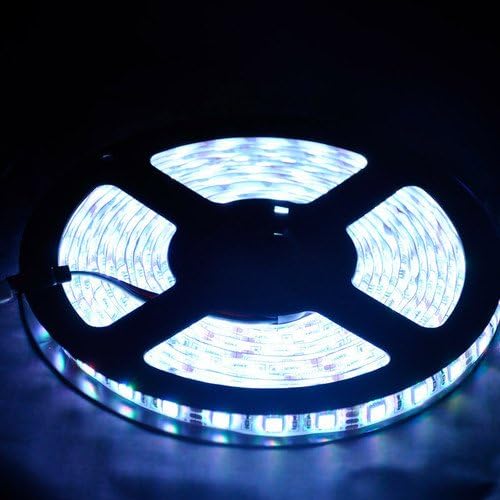 5M 16.4Ft Pure White 5050 LED SMD Waterproof Flexible Light Strip 300 LEDs DC 12V