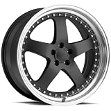 18x8 Privat Legende (Matte Graphite w Machined Lip) Wheels Rims 5x114.3 (LE88514466) by Privat