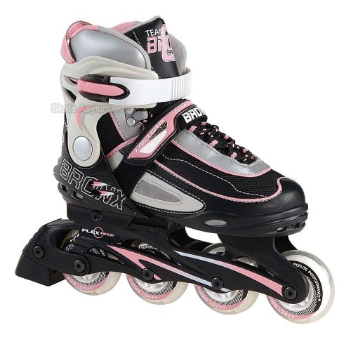 Childrens Toyshop  Toys : Junior Recreational Inline Skates - Bronx Adjustable - Pink - Size Medium (13Jnr - 3)