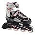 Junior Recreational Inline Skates - Bronx Adjustable - Pink - Size Medium (13Jnr - 3)