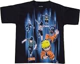 Naruto: Sasuke Retrieval Team Leaf Village Ninjas Black T Shirt (Youth).